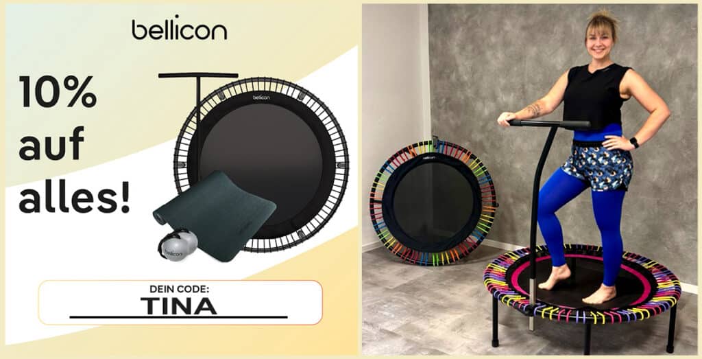 Tina auf dem bellicon für die Rabattaktion -10%