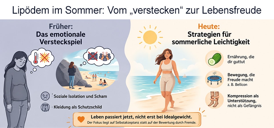 Lipödem im Sommer - Was ich heute anders mache als vor 10 Jahren
